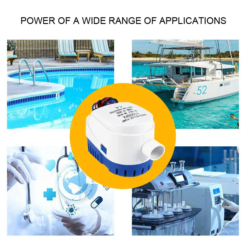 12V Automatic Submersible Bilge Pump-4