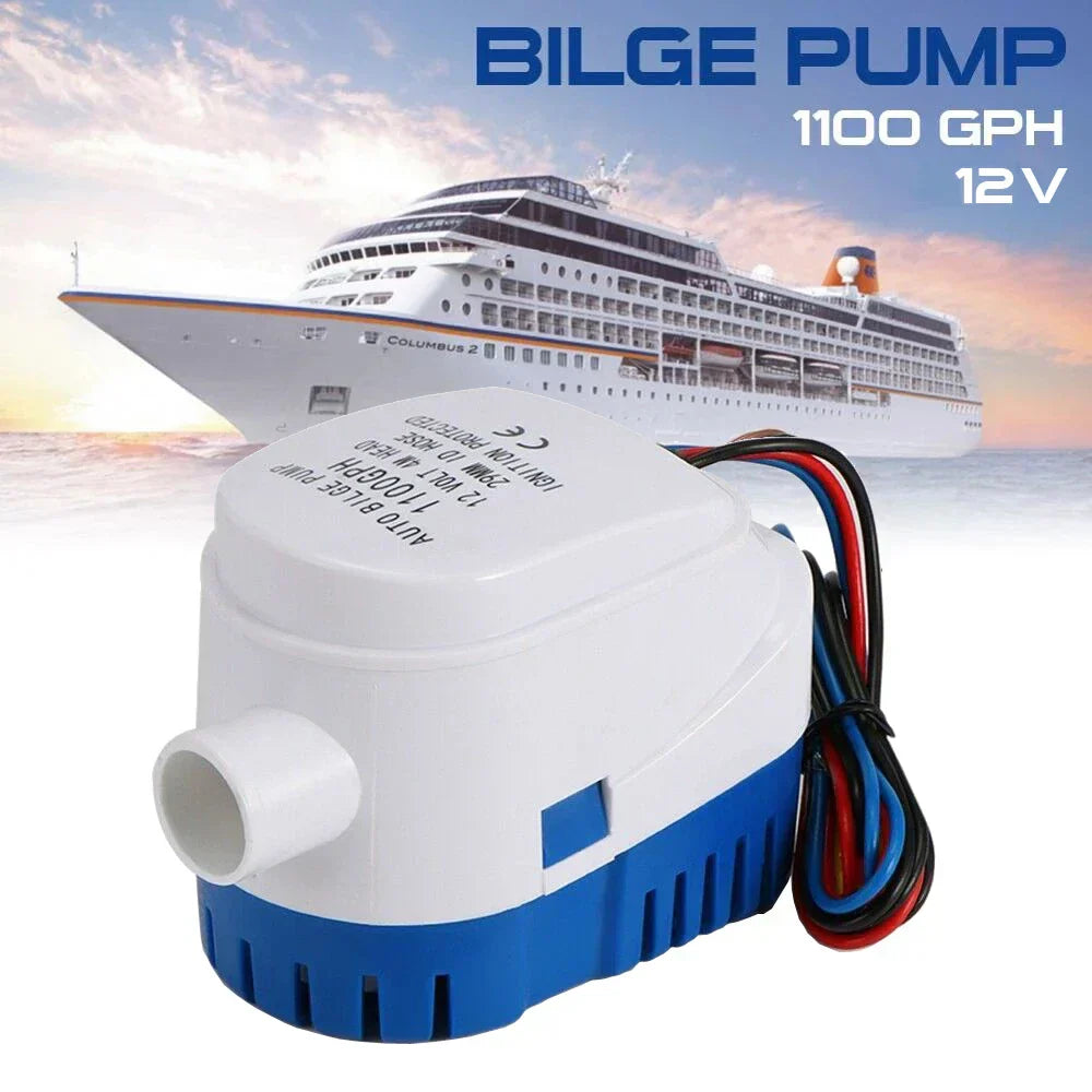 12V Automatic Submersible Bilge Pump-2